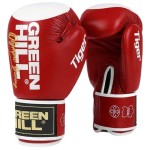 Rękawice bokserskie GREEN HILL TIGER new - czerwono-białe