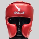 Kask bokserski SKILLS MEXICAN - czerwony metaliczny