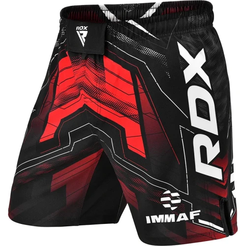 Spodenki-MMA-RDX-IMMAF-czerwono-czarne-1.webp