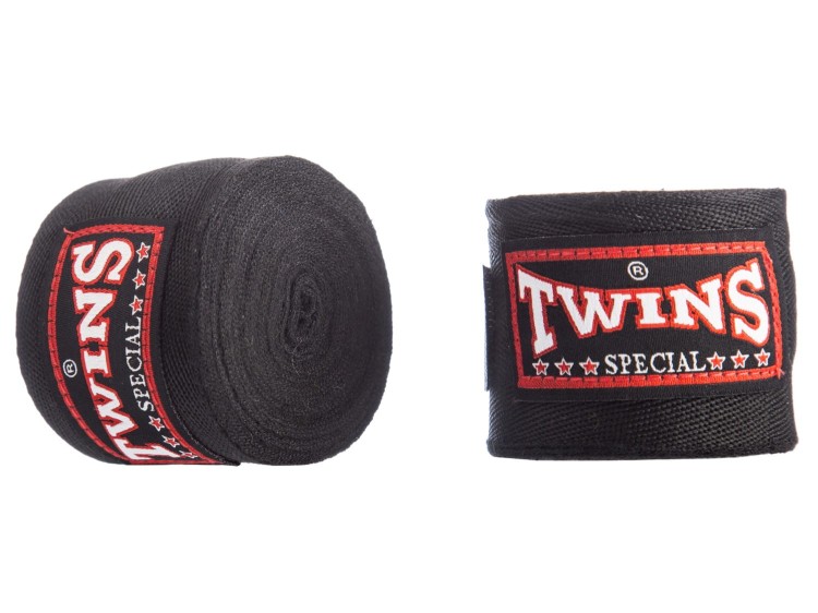 Bandaże (owijki) bokserskie TWINS - 5m (czarne) (2).jpg