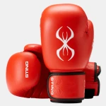 Rękawice bokserskie turniejowe STING World Boxing (czerwone)