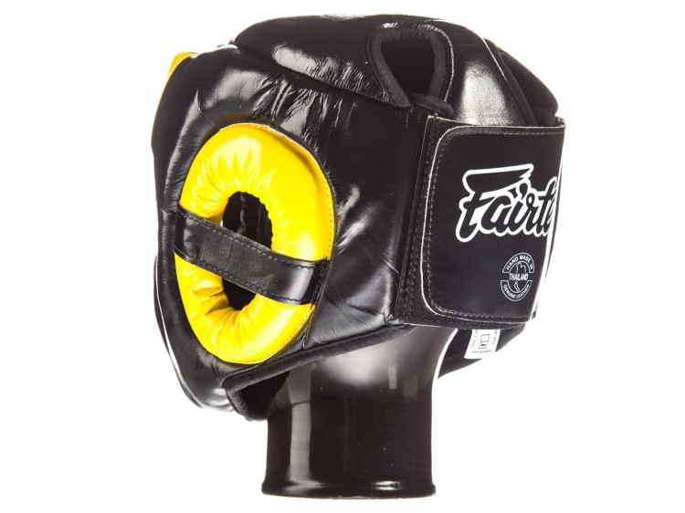 KASK BOKSERSKI SPARINGOWY FAIRTEX HG13 (yellow) Diagonal Vision Sparring (3).jpg