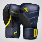 Rękawice bokserskie - HAYABUSA T3 (granatowe-żółte)