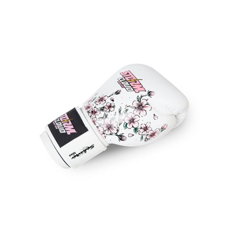 Rękawice do Muay Thai StormCloud BLIZZARD Sakura (białe) (5).jpg