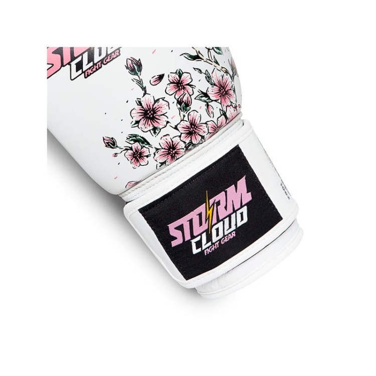 Rękawice do Muay Thai StormCloud BLIZZARD Sakura (białe) (7).jpg
