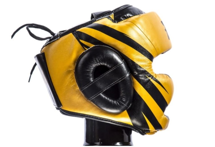 Kask sparingowy FAIRTEX HG16-M1 (goldblack) Super Sparring (3).jpg