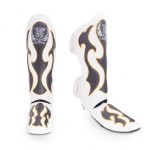 Ochraniacze piszczela i stopy Top King TKSGEM-01SV "EMPOWER CREATIVITY" (white/silver)