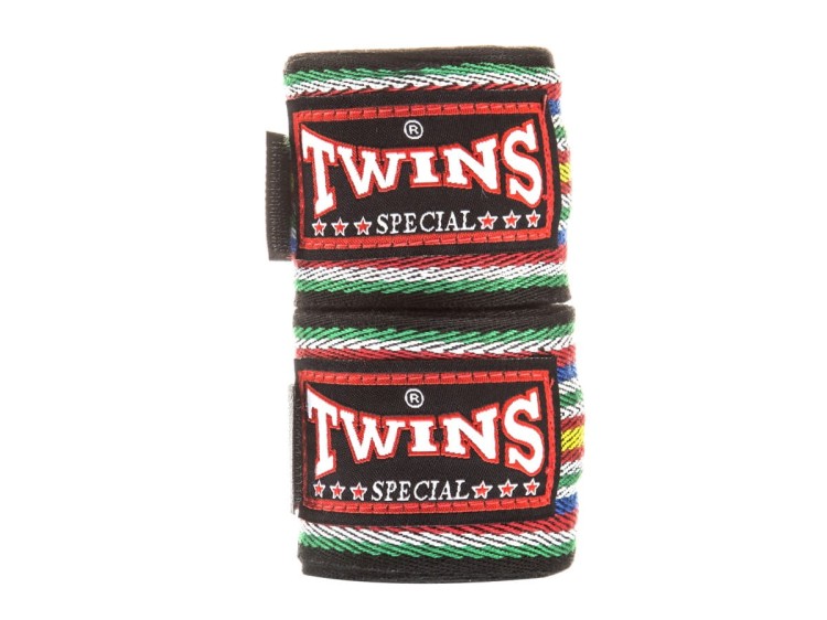 Bandaże (owijki) bokserskie TWINS CH-2 (black) - 5m (2).jpg
