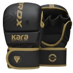 Rękawice MMA RDX F6 KARA (black/gold)