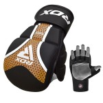 Rękawice MMA RDX T-17 Aurora (black/gold)