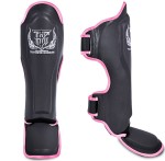 Ochraniacze piszczela i stopy TOP KING TKSGP (GL) "PRO" (black/pink piping)