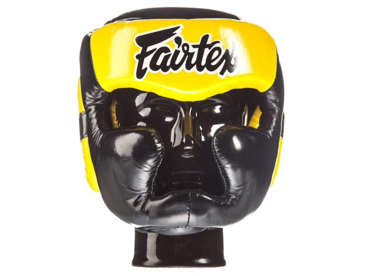 KASK BOKSERSKI SPARINGOWY FAIRTEX HG13 (yellow) Diagonal Vision Sparring (4).jpg