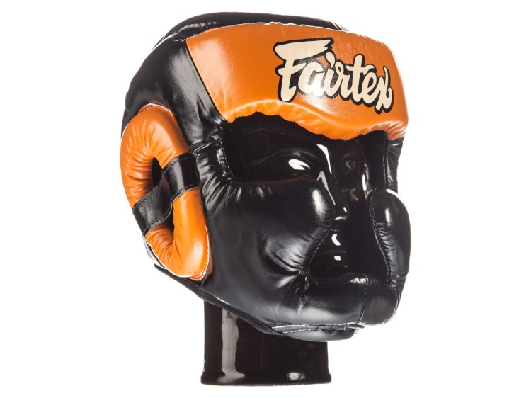 KASK BOKSERSKI SPARINGOWY FAIRTEX HG13 (blackorange) Diagonal Vision Sparring (4).jpg